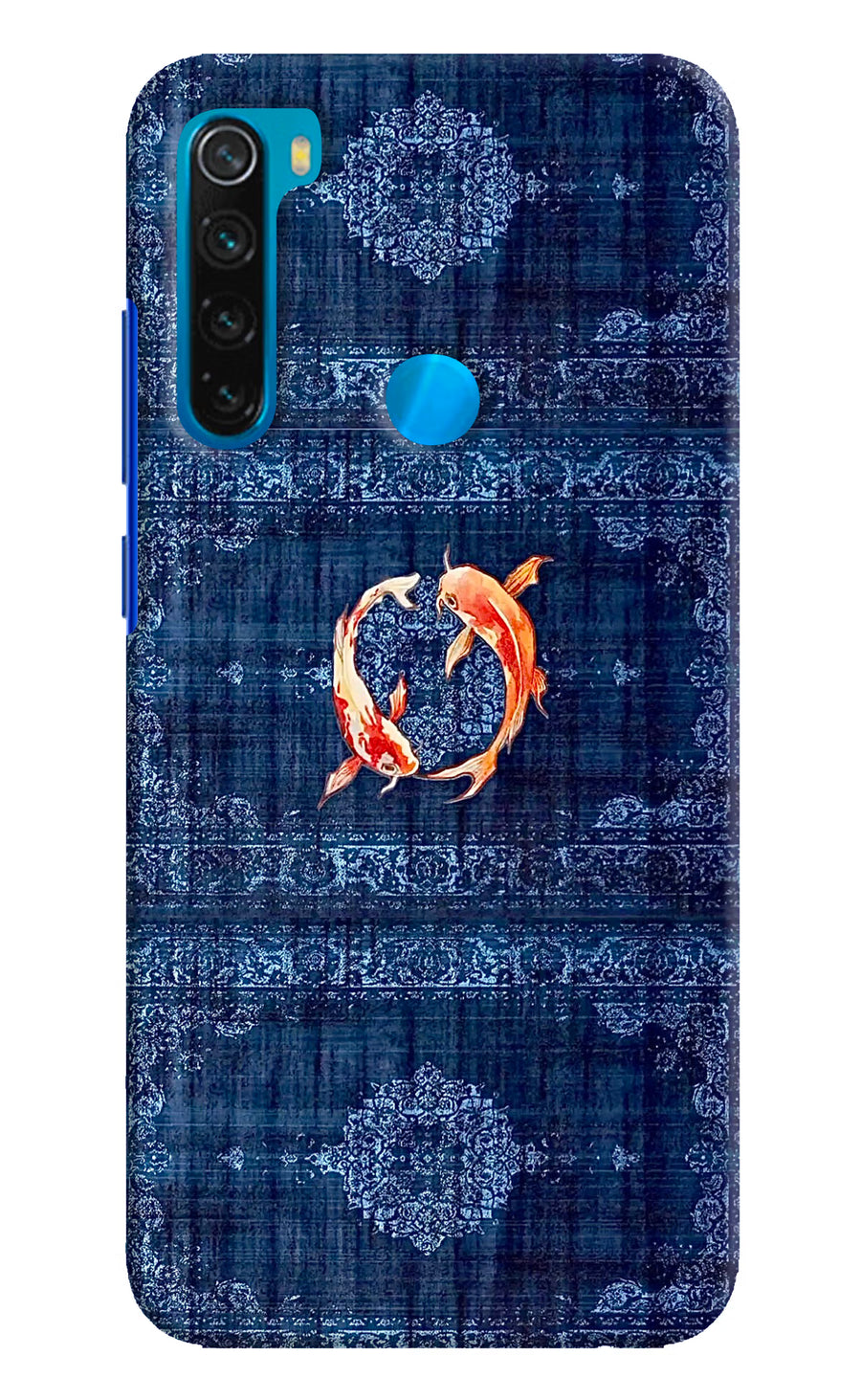 Koi Blue Redmi Note 8 Back Cover, Hard case