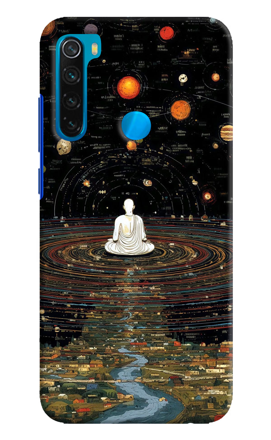 Space Monk Redmi Note 8 Back Cover, Hard case