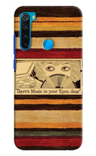 Vinyl Stripes Redmi Note 8 Hard Case Back Cover by Casekaro