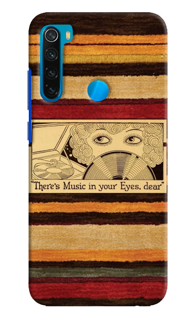 Vinyl Stripes Redmi Note 8 Hard Case Back Cover by Casekaro