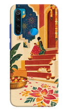 Diwali Rangoli Redmi Note 8 Hard Case Back Cover by Casekaro