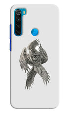 Accurate Angel Redmi Note 8 Hard Case Back Cover by Casekaro