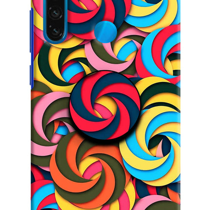 Spiral Pattern Redmi Note 8 Pop Case by Casekaro