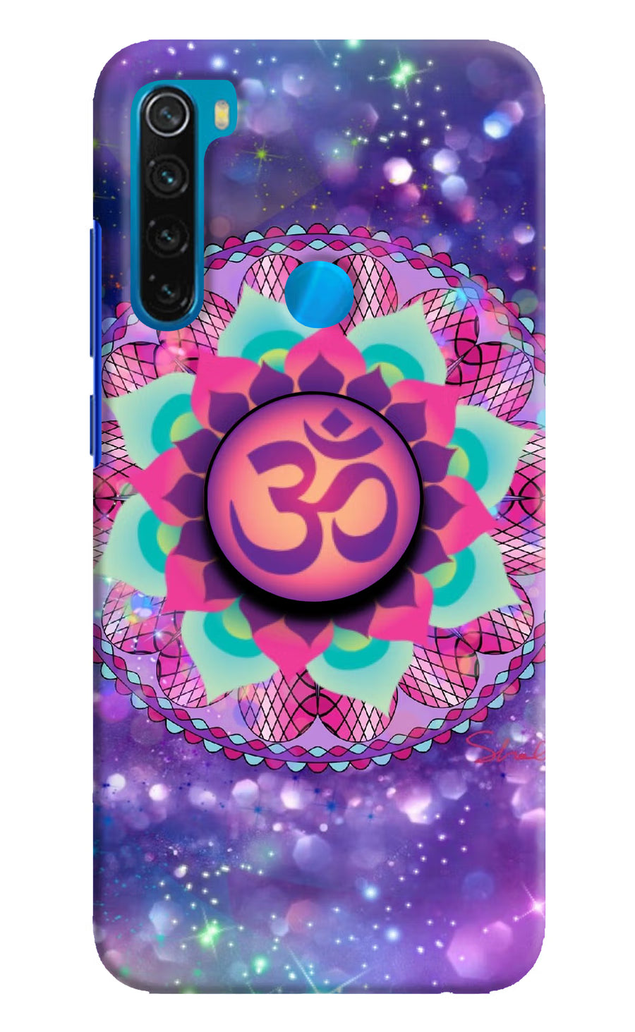 Om Purple Redmi Note 8 Pop Case, Hard case