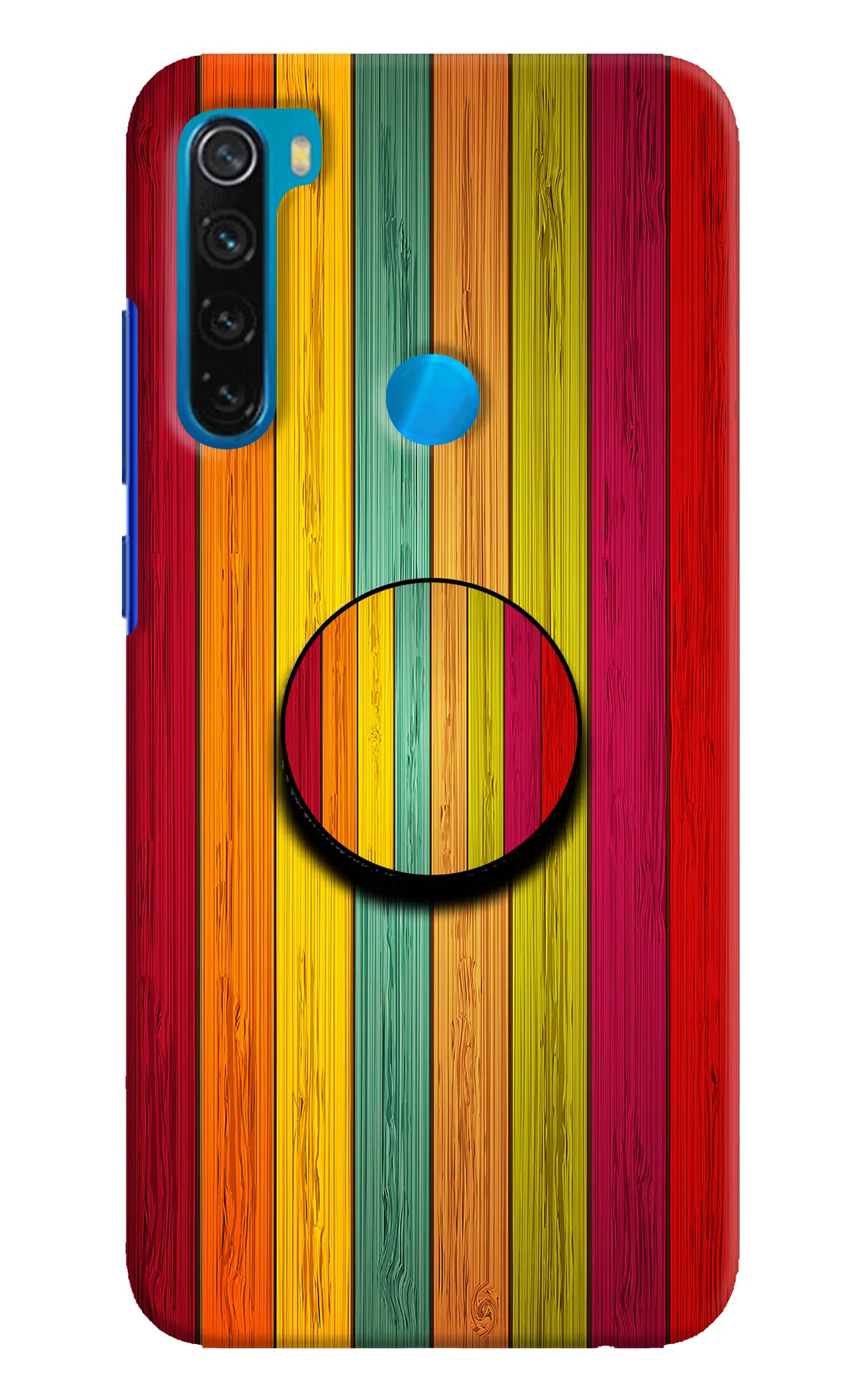 Multicolor Wooden Redmi Note 8 Pop Case by Casekaro