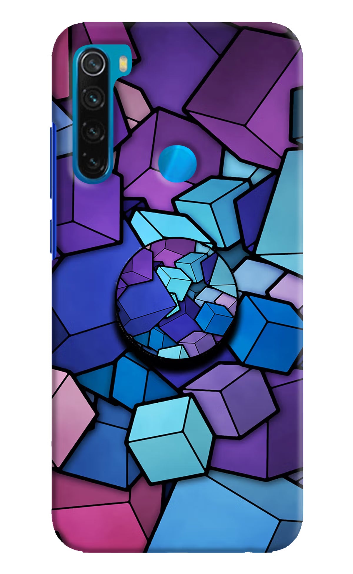 Cubic Abstract Redmi Note 8 Pop Case by Casekaro