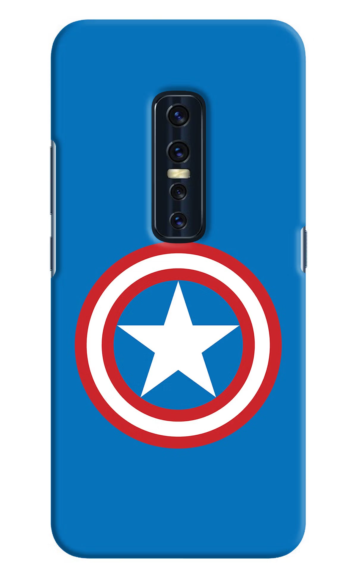 Captain America Logo Vivo V17 Pro Hard Case Back Cover by Casekaro