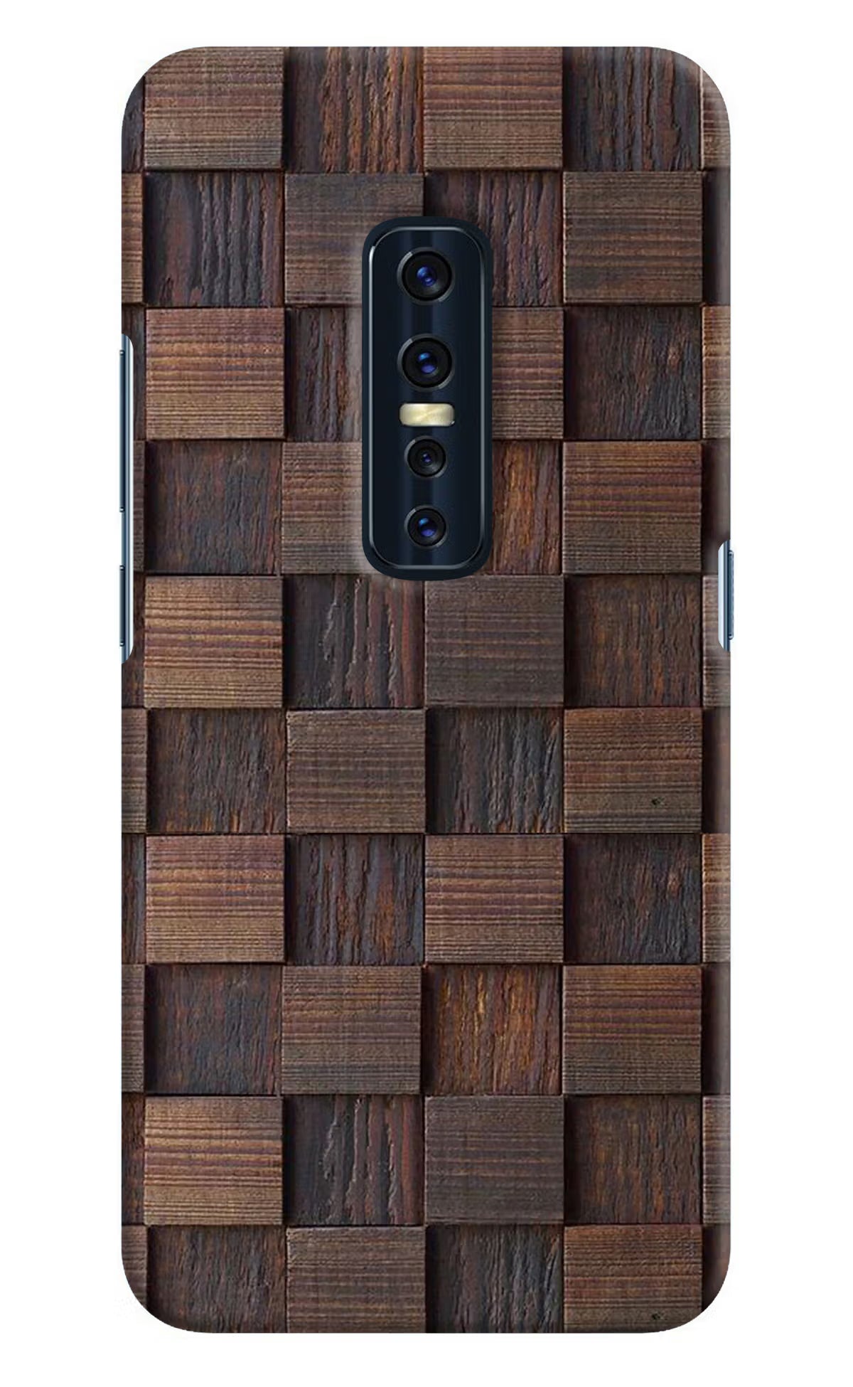 Wooden Cube Design Vivo V17 Pro Hard Case Back Cover by Casekaro