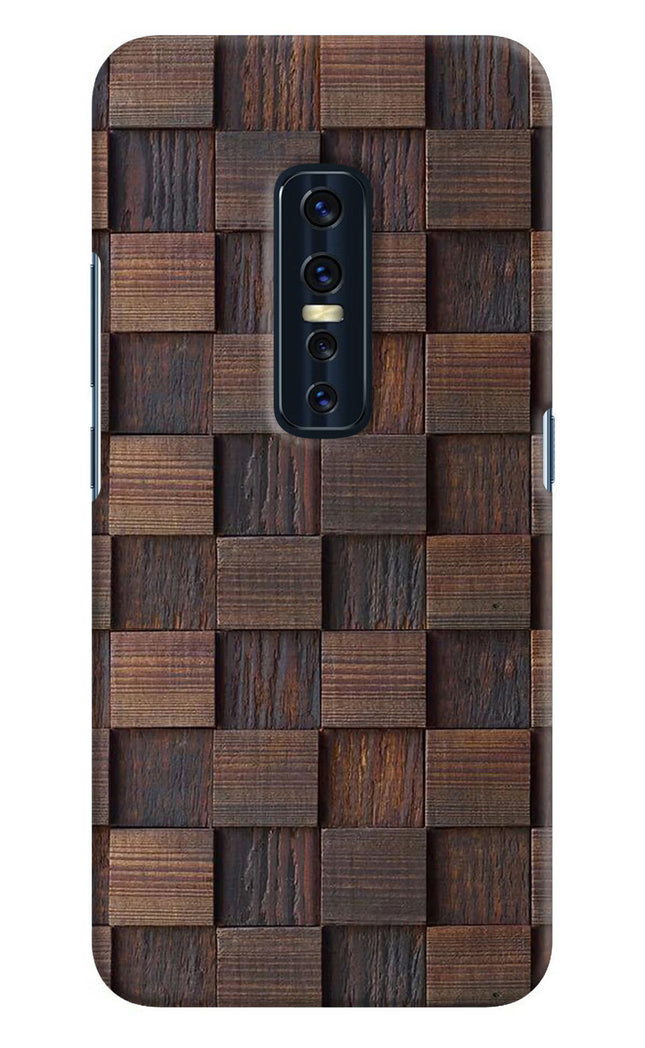Wooden Cube Design Vivo V17 Pro Hard Case Back Cover by Casekaro