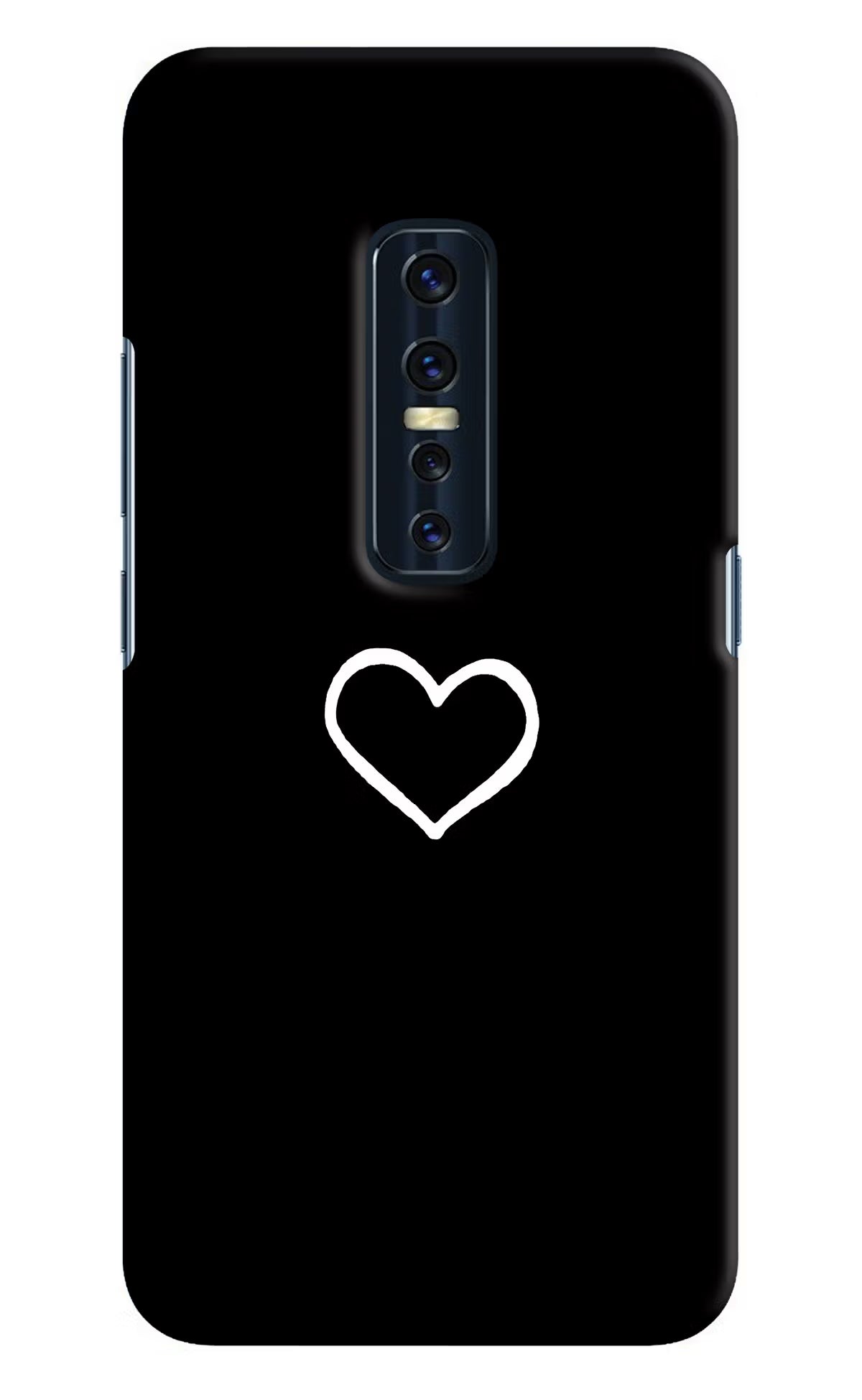 Heart Vivo V17 Pro Hard Case Back Cover by Casekaro