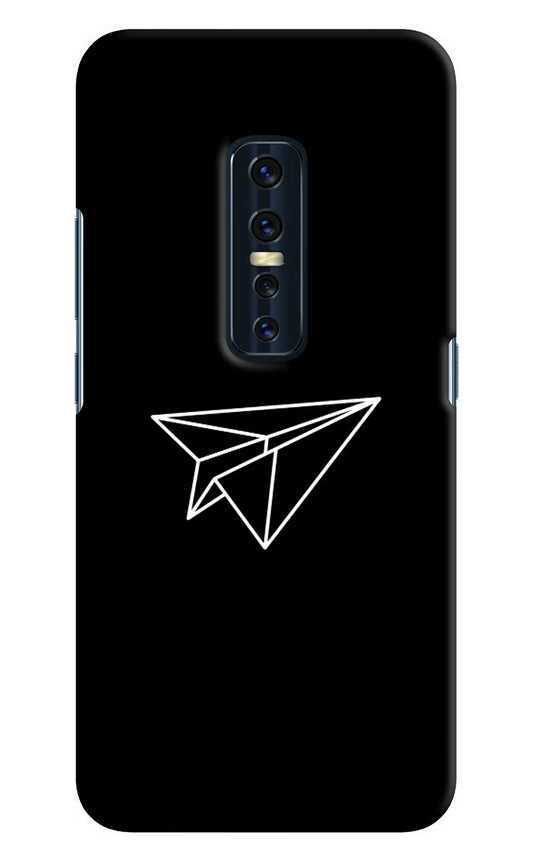 Paper Plane White Vivo V17 Pro Hard Case Back Cover by Casekaro