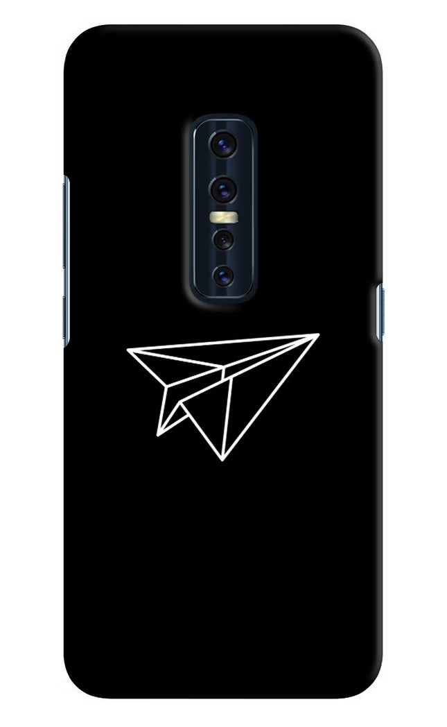 Paper Plane White Vivo V17 Pro Hard Case Back Cover by Casekaro