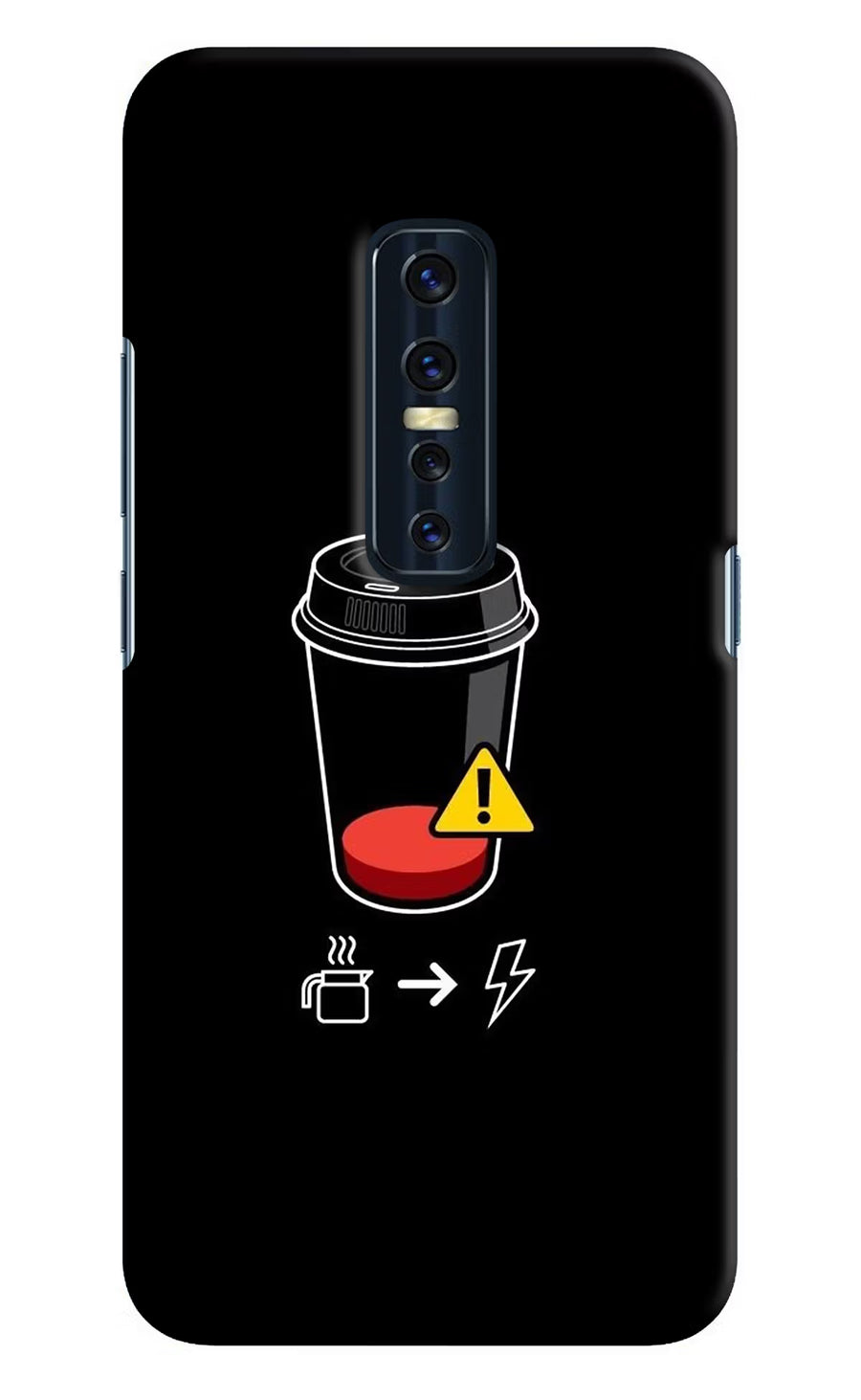 Coffee Vivo V17 Pro Back Cover, Hard case