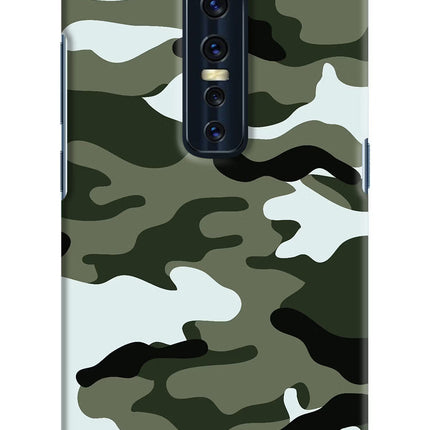 Camouflage Vivo V17 Pro Hard Case Back Cover by Casekaro