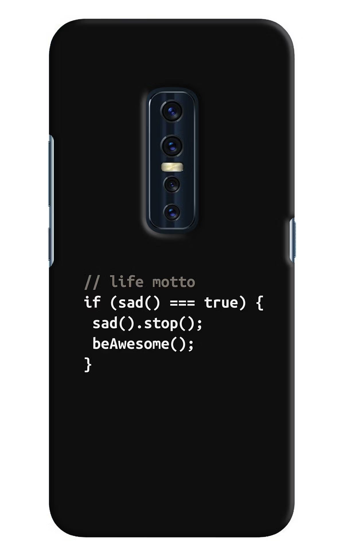 Life Motto Code Vivo V17 Pro Hard Case Back Cover by Casekaro