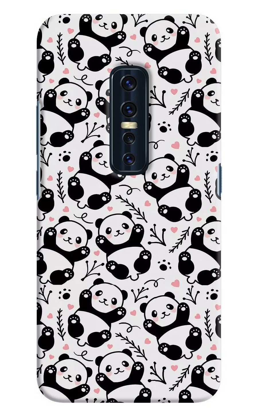 Cute Panda Vivo V17 Pro Back Cover, Hard case
