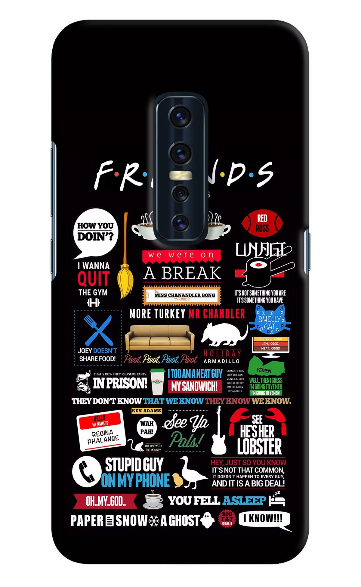 FRIENDS Vivo V17 Pro Hard Case Back Cover by Casekaro