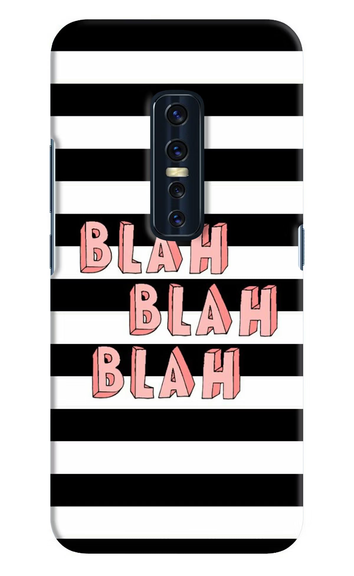 Blah Blah Blah Vivo V17 Pro Hard Case Back Cover by Casekaro