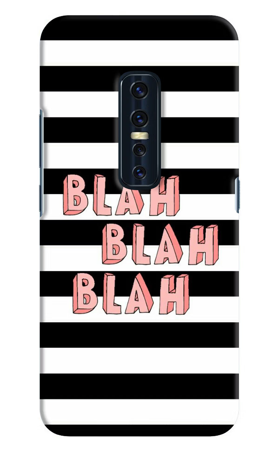 Blah Blah Blah Vivo V17 Pro Back Cover, Hard case