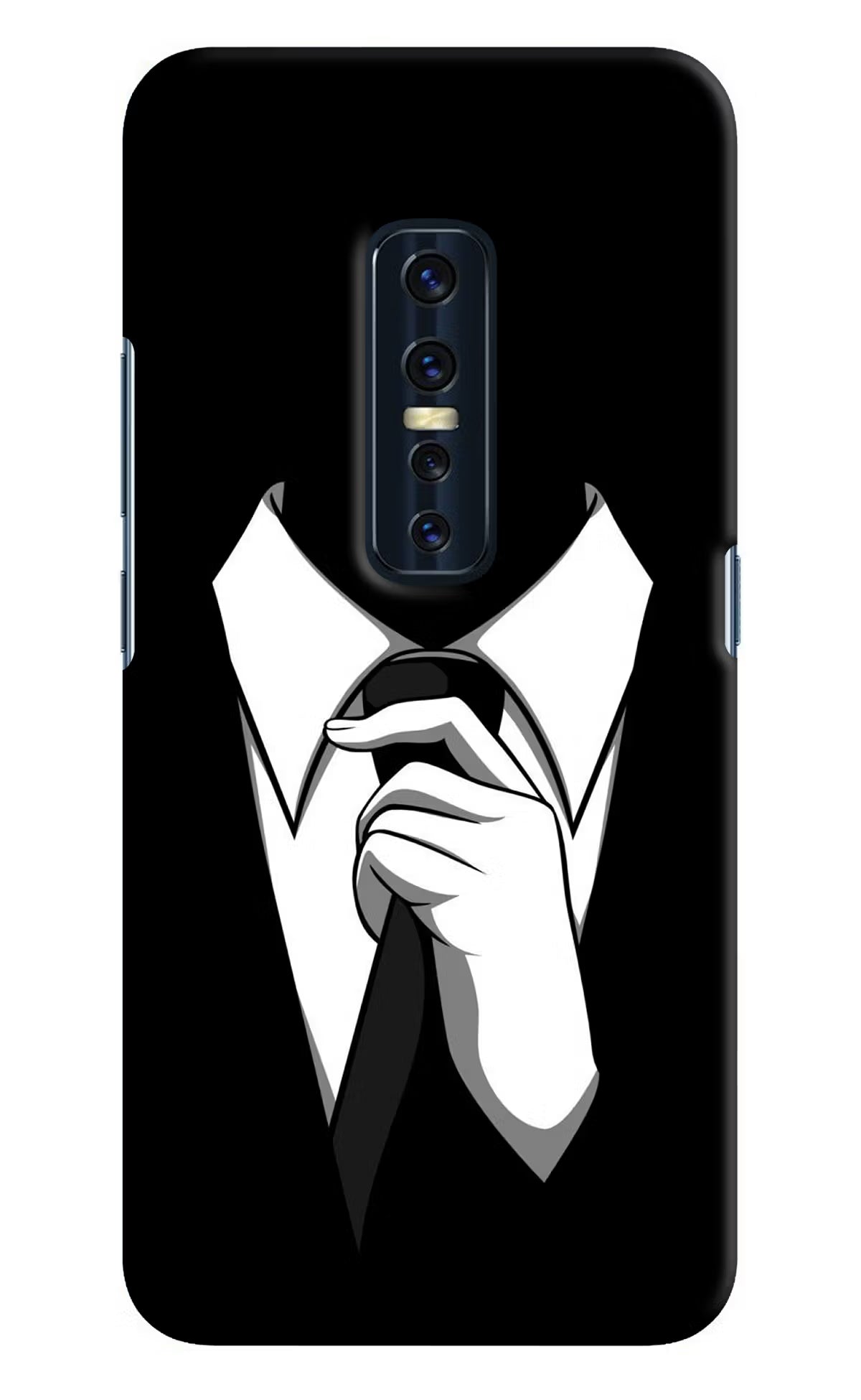 Black Tie Vivo V17 Pro Hard Case Back Cover by Casekaro