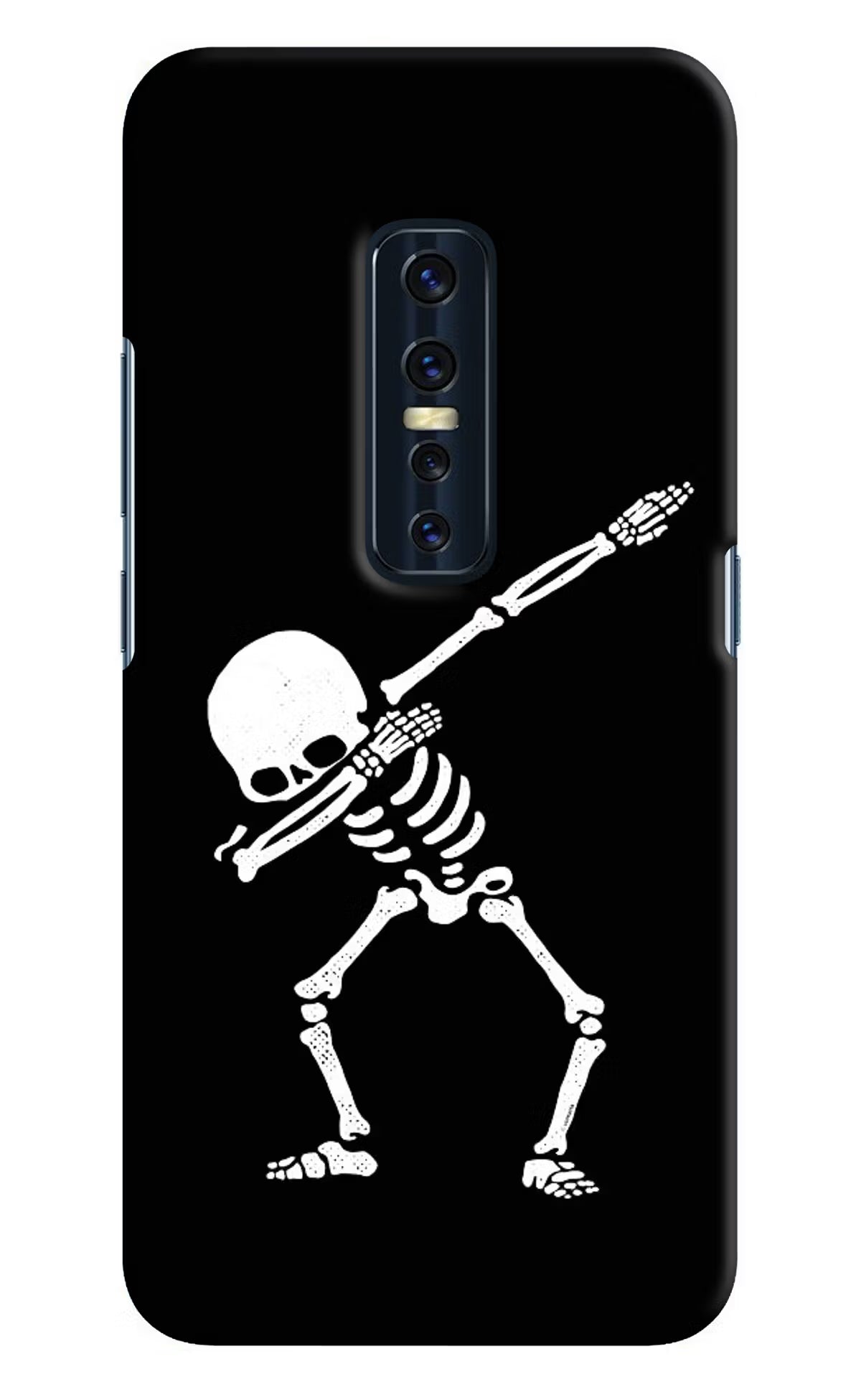 Dabbing Skeleton Art Vivo V17 Pro Hard Case Back Cover by Casekaro