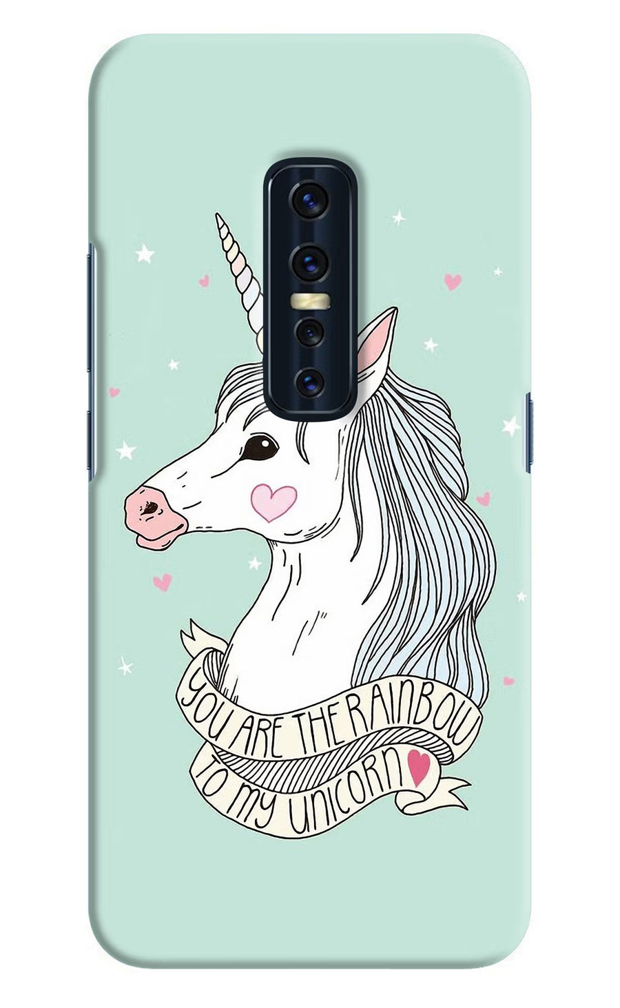 Unicorn Wallpaper Vivo V17 Pro Back Cover, Hard case