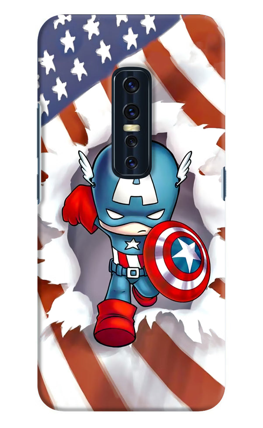 Captain America Vivo V17 Pro Back Cover, Hard case