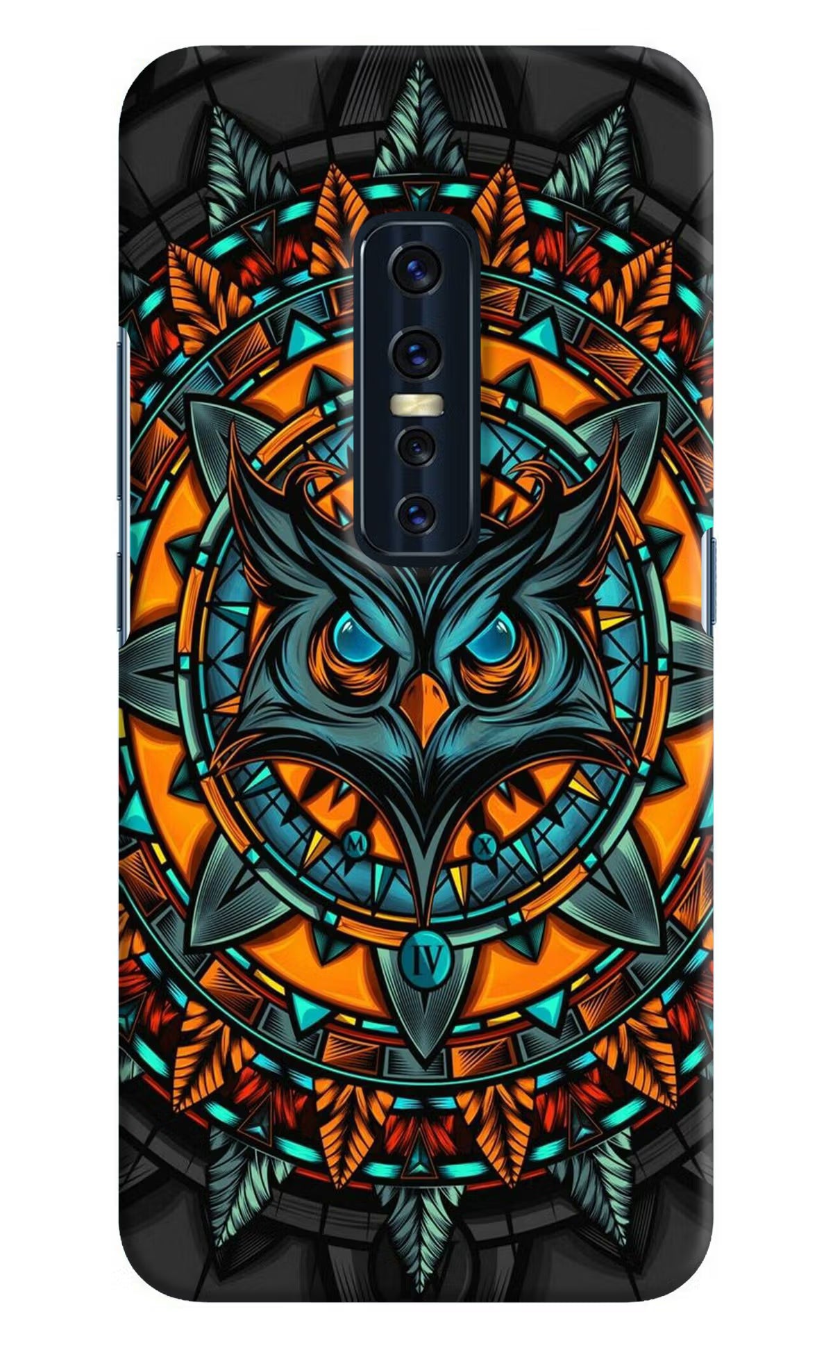 Angry Owl Art Vivo V17 Pro Hard Case Back Cover by Casekaro