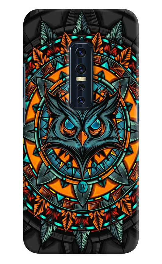 Angry Owl Art Vivo V17 Pro Hard Case Back Cover by Casekaro