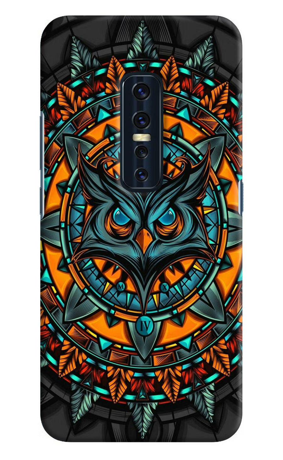 Angry Owl Art Vivo V17 Pro Back Cover, Hard case