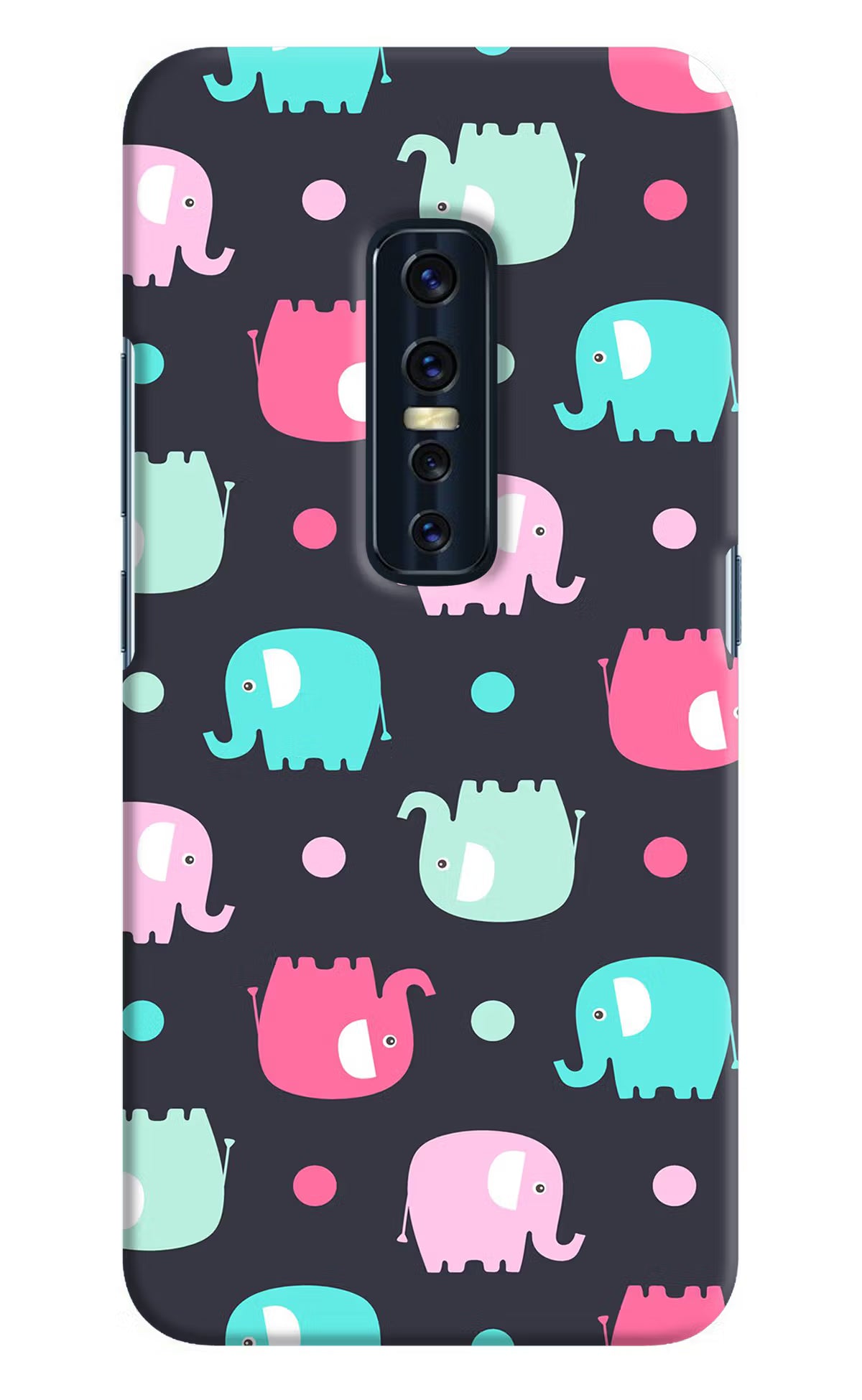 Elephants Vivo V17 Pro Hard Case Back Cover by Casekaro