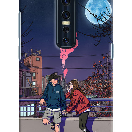 Chilling Couple Vivo V17 Pro Hard Case Back Cover by Casekaro