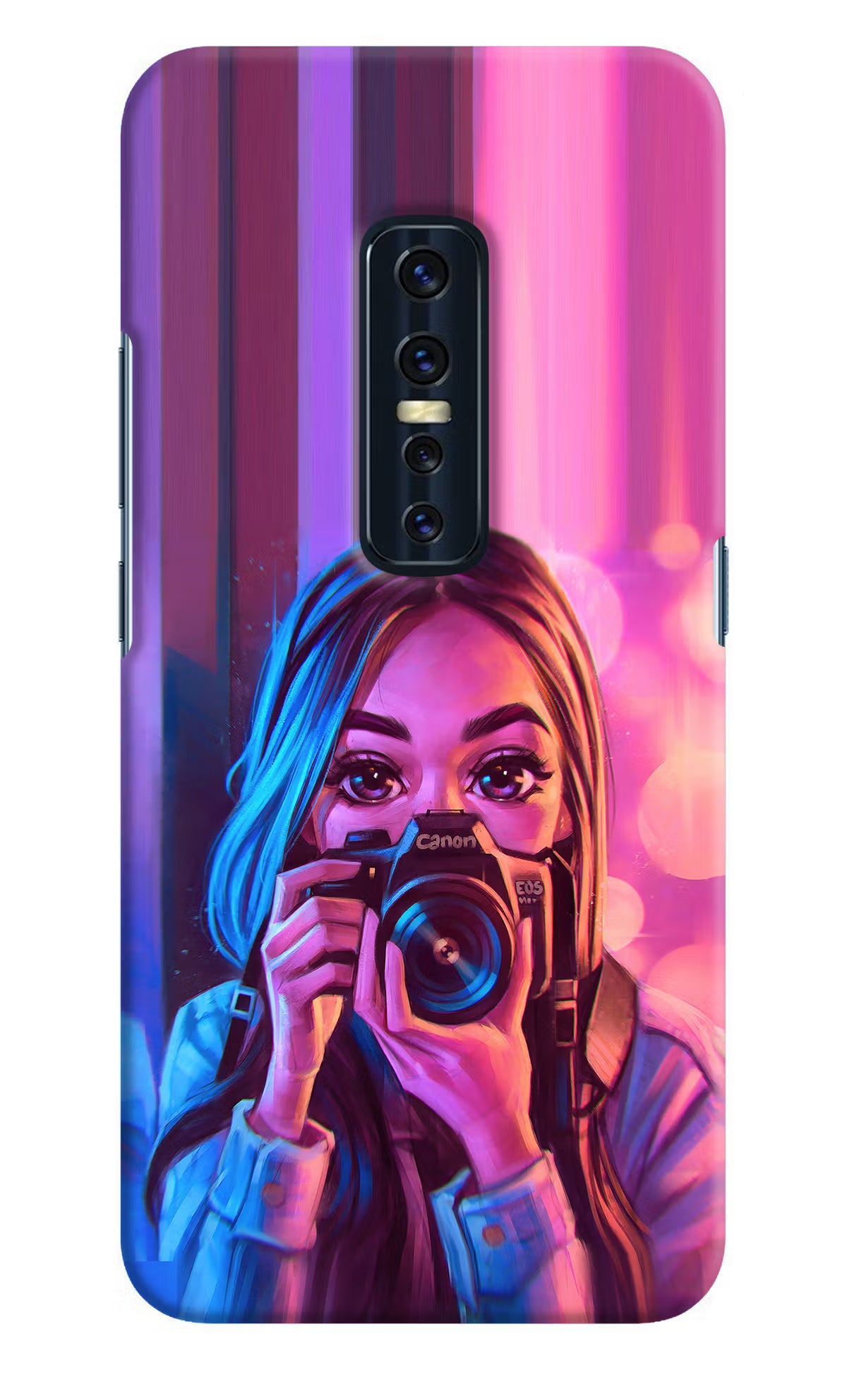 Girl Photographer Vivo V17 Pro Hard Case Back Cover by Casekaro