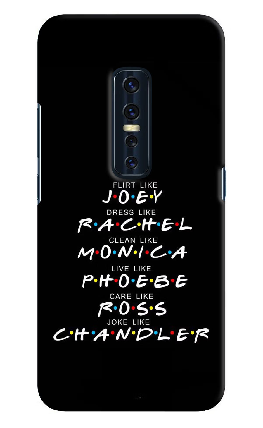 FRIENDS Character Vivo V17 Pro Back Cover, Hard case