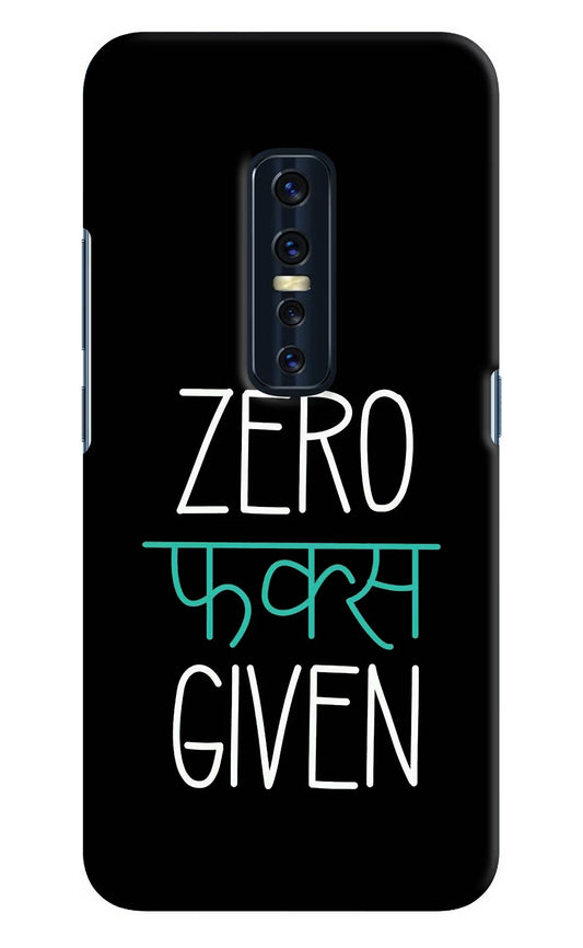 Zero Fucks Given Vivo V17 Pro Hard Case Back Cover by Casekaro