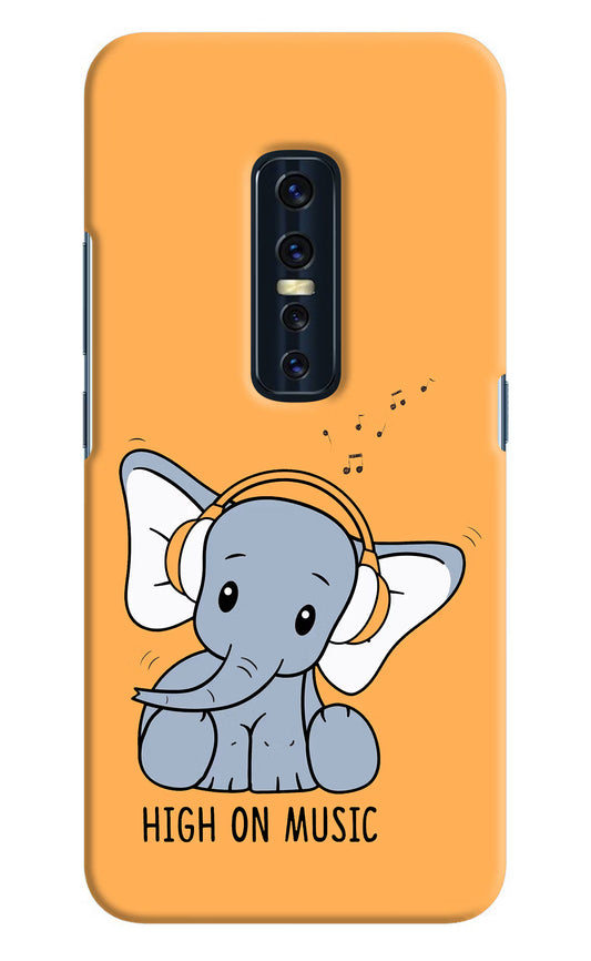High On Music Vivo V17 Pro Hard Case Back Cover by Casekaro