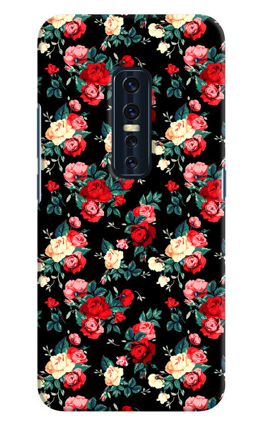 Rose Pattern Vivo V17 Pro Hard Case Back Cover by Casekaro