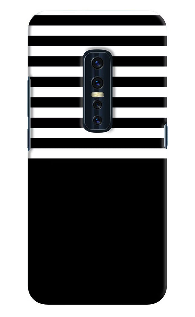 Black and White Print Vivo V17 Pro Hard Case Back Cover by Casekaro