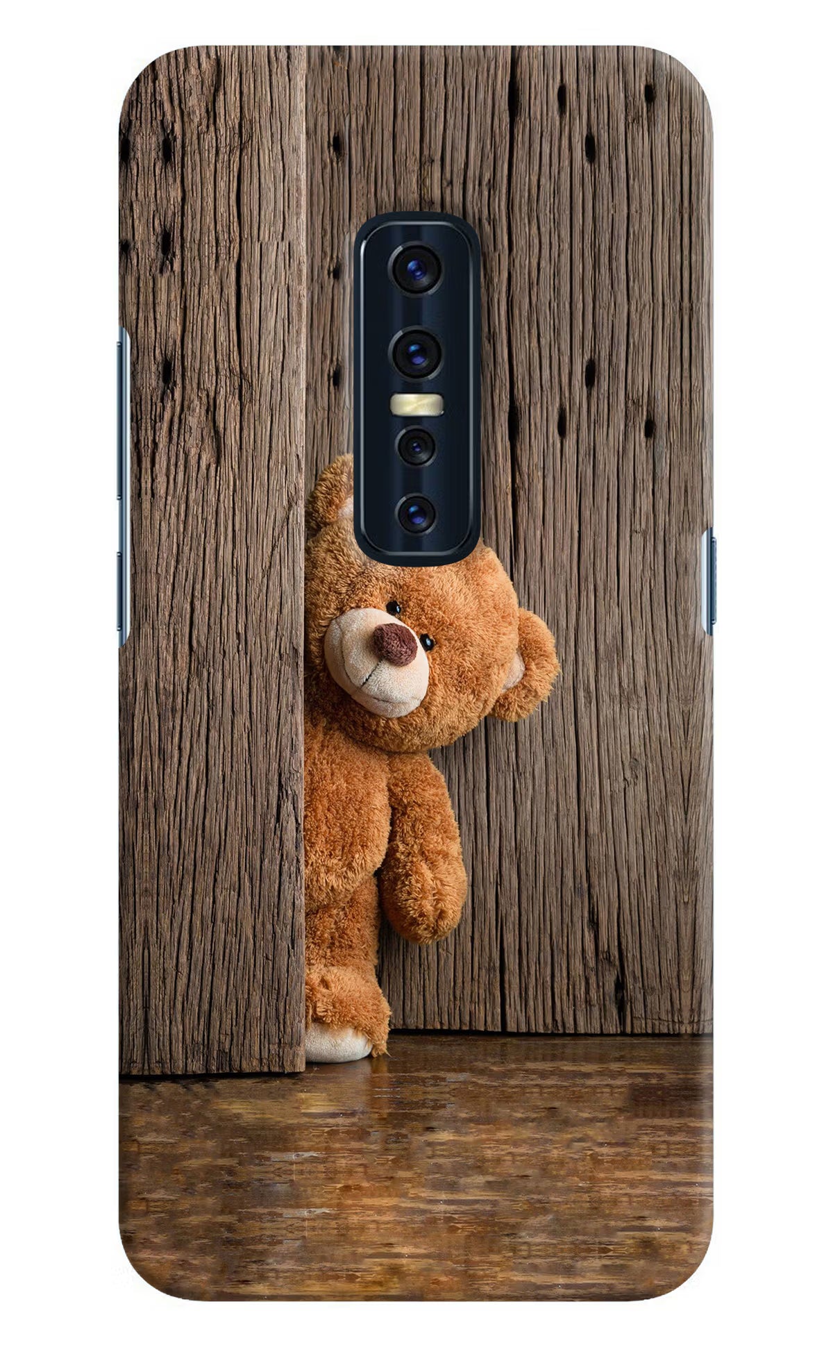 Teddy Wooden Vivo V17 Pro Hard Case Back Cover by Casekaro