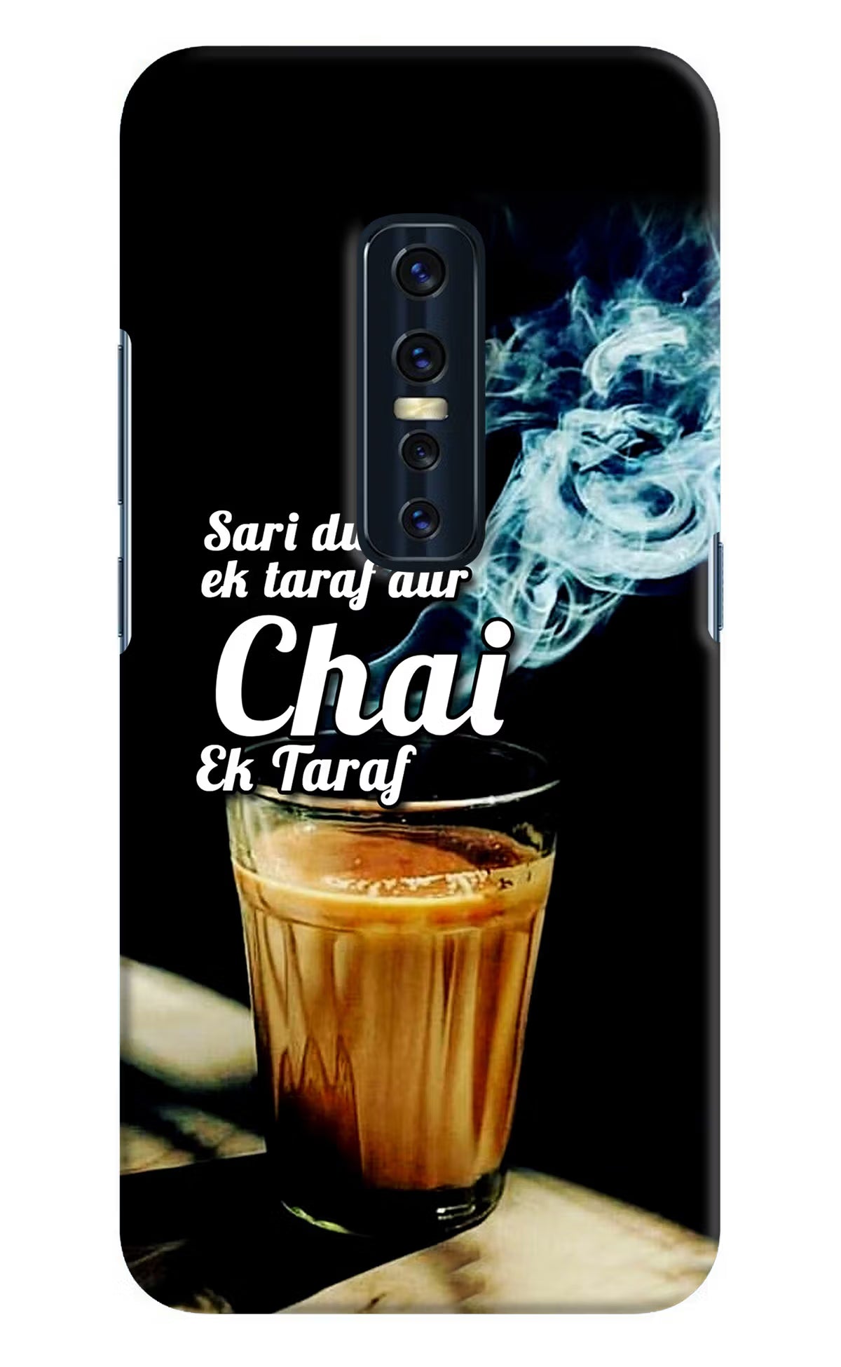 Chai Ek Taraf Quote Vivo V17 Pro Hard Case Back Cover by Casekaro