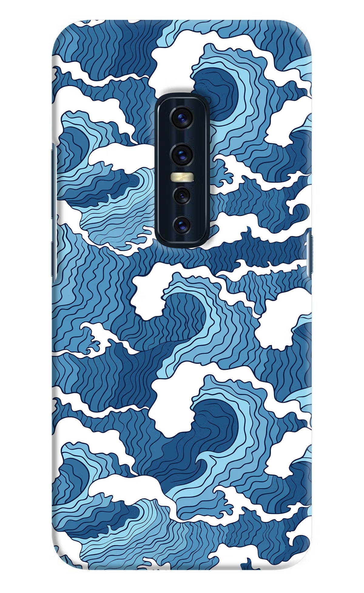Blue Waves Vivo V17 Pro Hard Case Back Cover by Casekaro