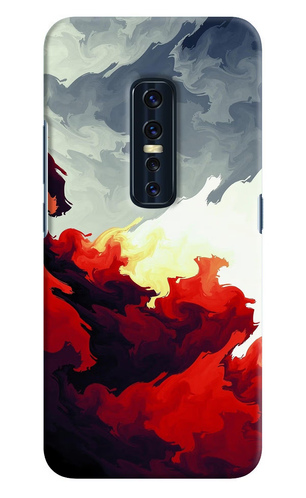 Fire Cloud Vivo V17 Pro Hard Case Back Cover by Casekaro