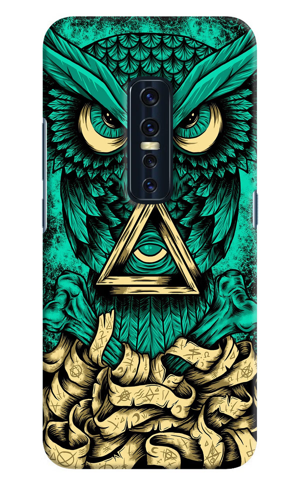 Green Owl Vivo V17 Pro Hard Case Back Cover by Casekaro