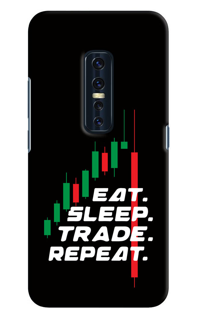 Eat Sleep Trade Repeat Vivo V17 Pro Hard Case Back Cover by Casekaro