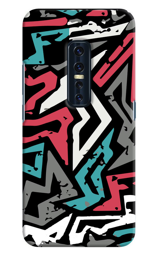 Geometric Graffiti Vivo V17 Pro Hard Case Back Cover by Casekaro