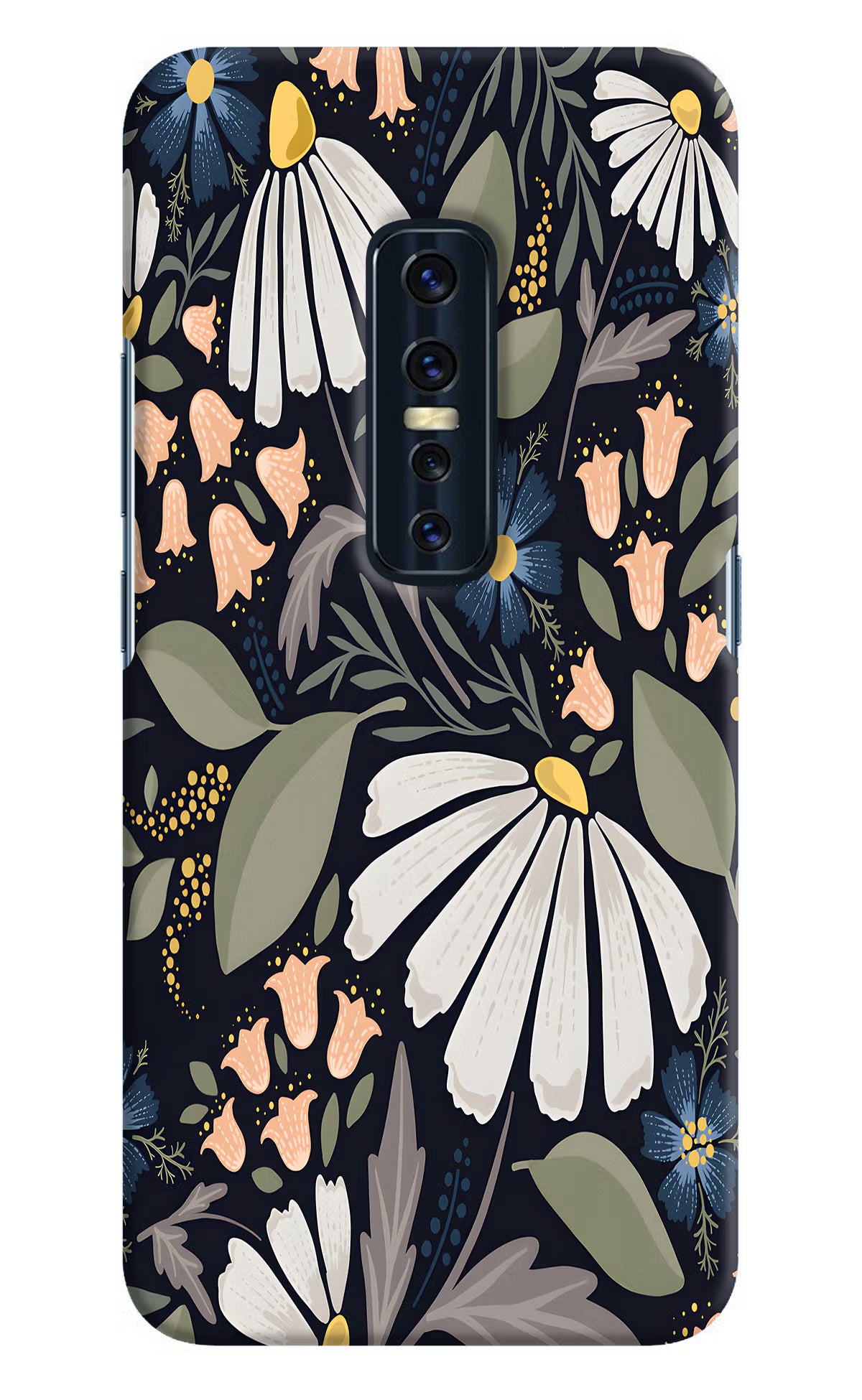 Flowers Art Vivo V17 Pro Hard Case Back Cover by Casekaro