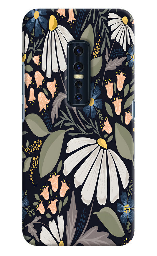 Flowers Art Vivo V17 Pro Hard Case Back Cover by Casekaro