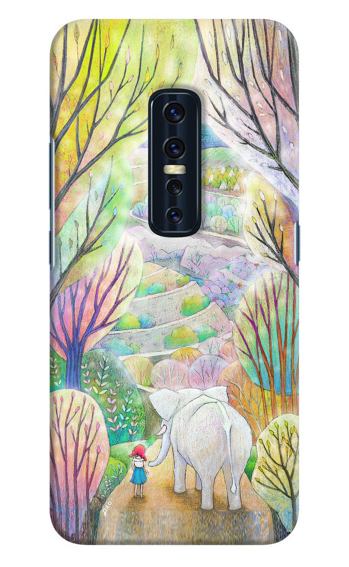 Nature Painting Vivo V17 Pro Hard Case Back Cover by Casekaro