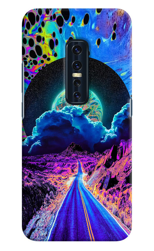 Psychedelic Painting Vivo V17 Pro Hard Case Back Cover by Casekaro