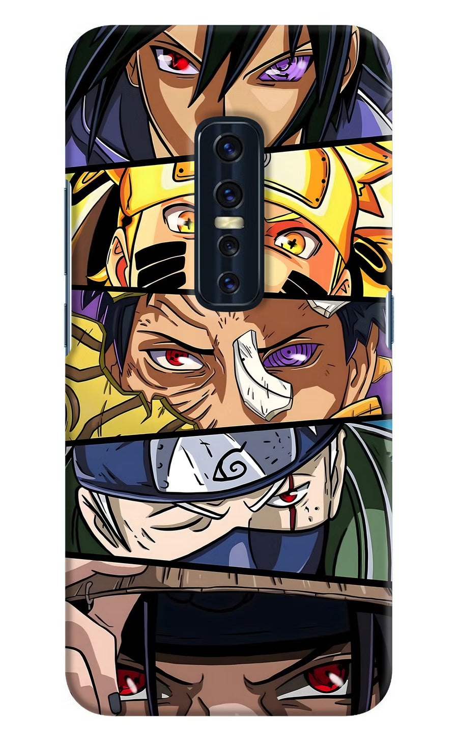 Naruto Character Vivo V17 Pro Back Cover, Hard case